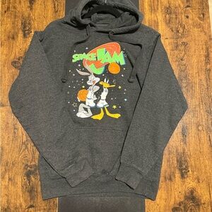 Unisex Space Jam Dark Gray Hoodie